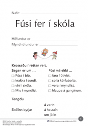 Fúsi fer í skóla - Verkefni