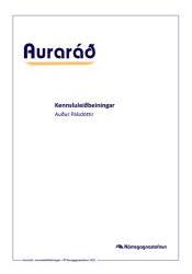 Auraráð – Kennsluleiðbeiningar