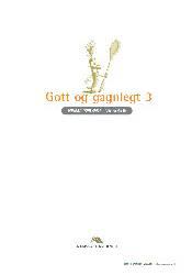 Gott og gagnlegt 3 – Uppskriftir, pdf